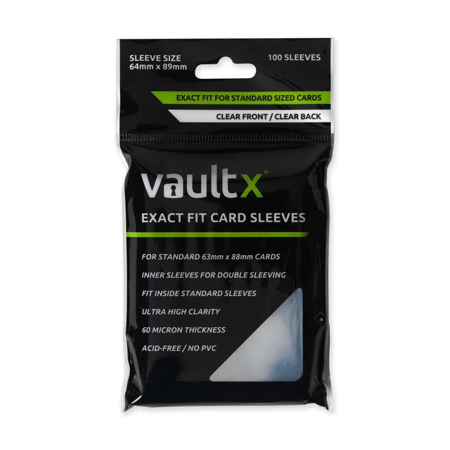 Vault X - Exact Fit Sleeves (100 stuks)