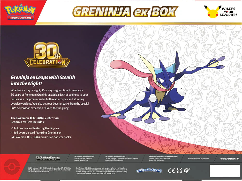 Pokémon - ME05.5 30th Anniversary Greninja EX Box