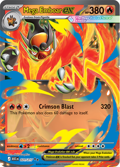 Pokémon - ME02.5 Ascended Heroes Mega Emboar EX Box