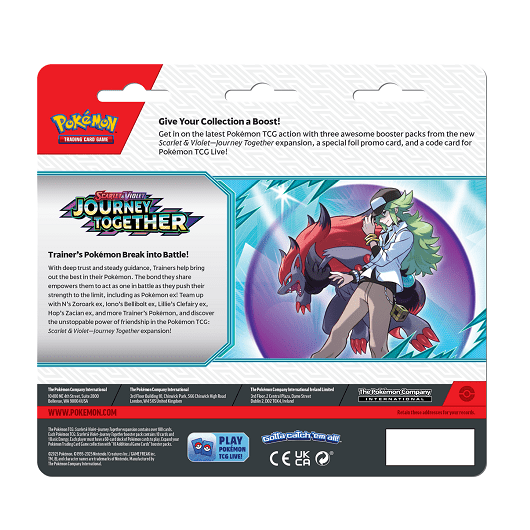Pokémon - SV09 Journey Together 3-Pack Blister