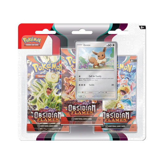 Pokémon - SV03 Obsidian Flames 3-Pack Blister