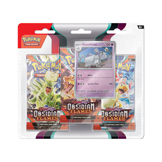 Pokémon - SV03 Obsidian Flames 3-Pack Blister