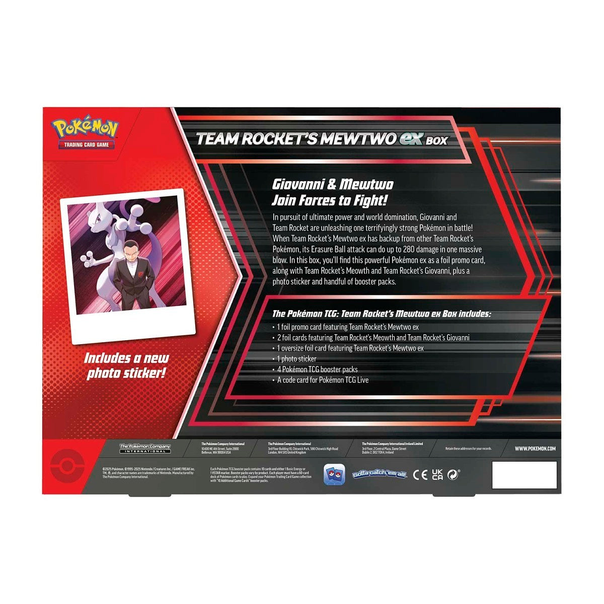 Pokémon - Team Rocket's Mewtwo EX Box