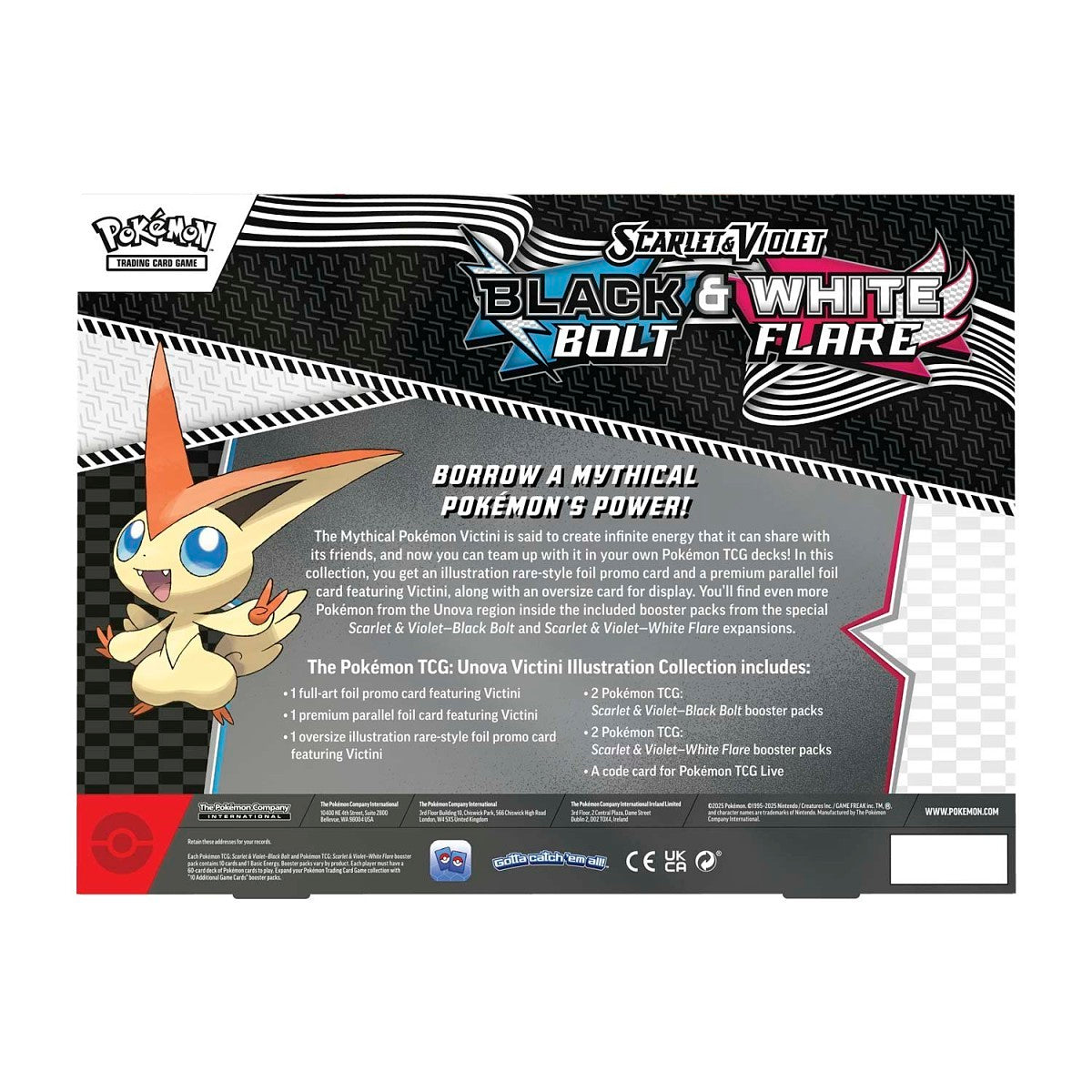 Pokémon - SV10.5 Black Bolt & White Flare Victini Illustration Collection