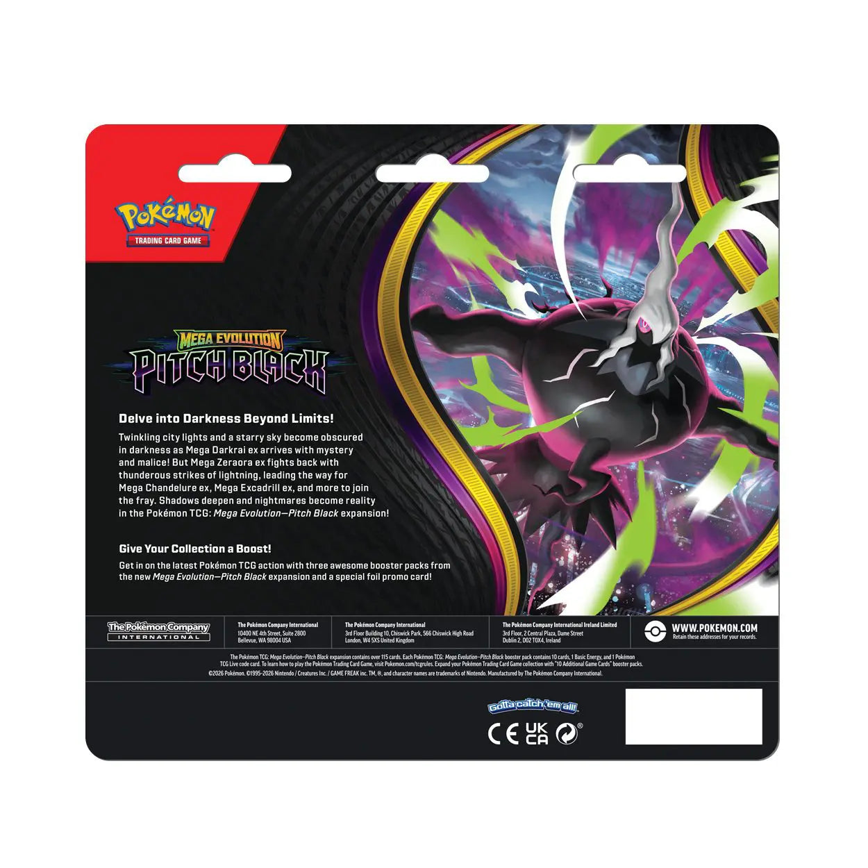Pokémon - ME05 Pitch Black 3-Pack Blister
