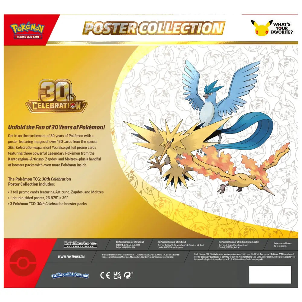 Pokémon - ME05.5 30th Anniversary Poster Collection