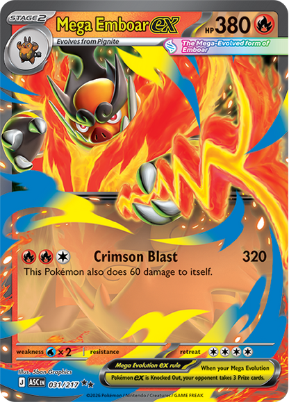Pokémon - ME02.5 Ascended Heroes Mega Emboar EX Box