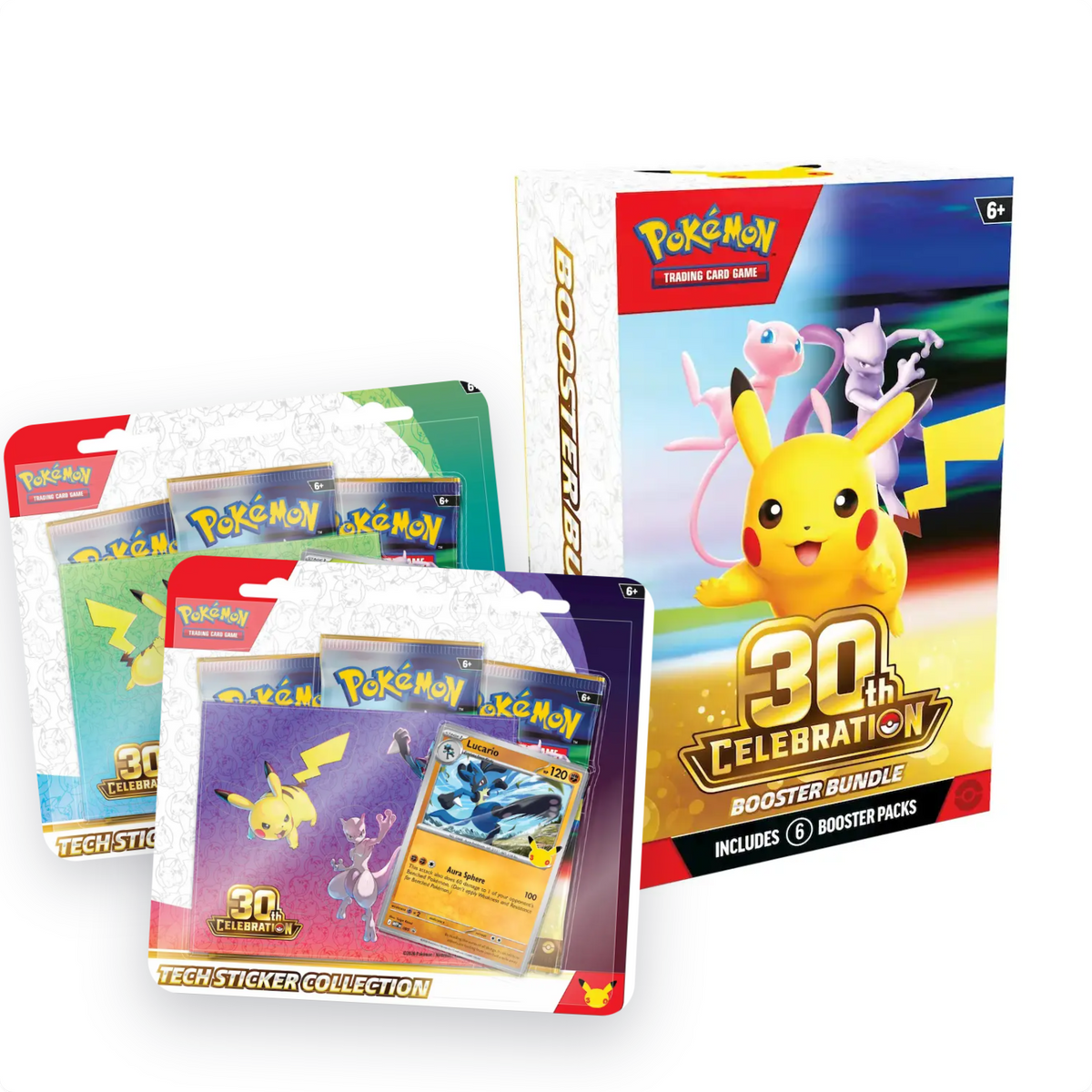 30TH ANNIVERSARY BUNDEL: 1x Booster Bundle & 2x Tech Sticker Collection